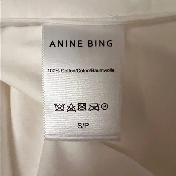 Anine Bing Mika Shirt - White - Picture 8 of 9